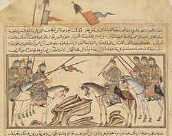 "Battle Between Abu'l-Qasim and the Samanid Muntasir". Jami al-Tawarikh, 1314–15.[57]