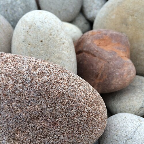 Close view of pebbles