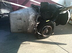 Air Cargo Carriers Flight 1290 damage caused by brake fire.