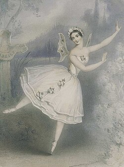 Carlotta Grisi, the original Giselle, 1841, wearing the romantic tutu