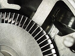 Close-up of a Regenerative Turbine Pump Impeller
