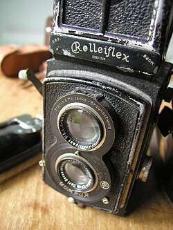 A 1932 Standard Rolleiflex, a type of camera used by Beaton