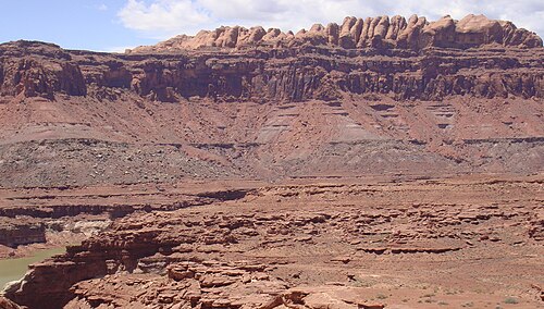 The Permian through Jurassic strata of the Colorado Plateau area of southeastern Utah demonstrate the principles of stratigraphy.