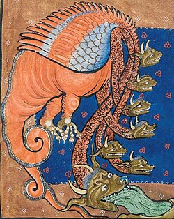 Seven heads and ten horns in the Trinity Apocalypse