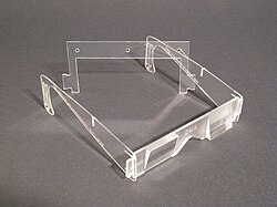 KMQ stereo prismatic viewer with openKMQ plastics extensions