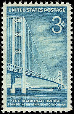 1958 U.S. postage stamp featuring the bridge