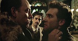 Sutherland, Robert De Niro, and Gérard Depardieu in Bertolucci's 1976 epic film 1900