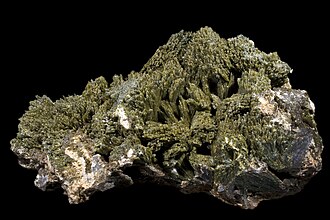 Epidote often has a distinctive pistachio-green colour.