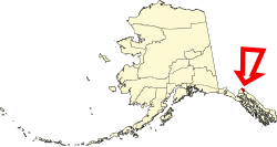 the City and Borough of Skagway map