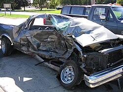 Result of a serious car collision