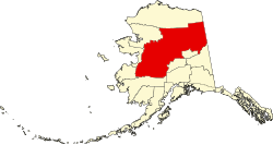 Yukon–Koyukuk Census Area map