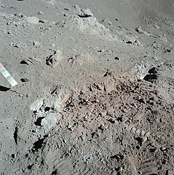 Orange dirt found on Apollo 17, the result of volcanic glass beads