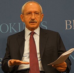 Kılıçdaroğlu on a visit to Washington D.C., December 2013