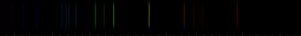 Color lines in a spectral range