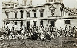 Soldiers at the port of Veracruz during the Mexican Revolution