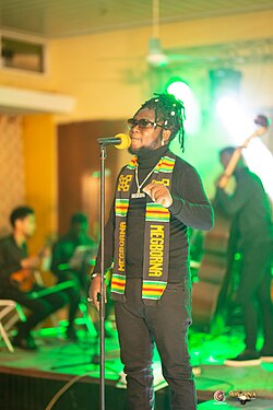 Megborna performing at the First Kvngs Edition of the Megborna Concert, 2019