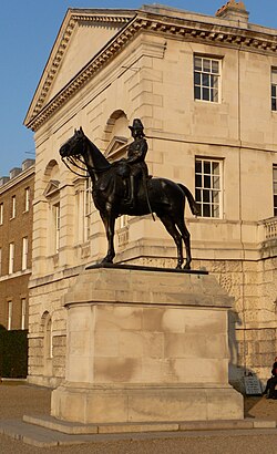 Equestrian statue of Field Marshal Lord Wolseley by Goscombe John, Horse Guards Parade (2008)