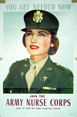 World War II Army Nurse Corps recruiting poster