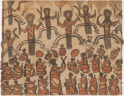 William Barak, Corroboree, 1895