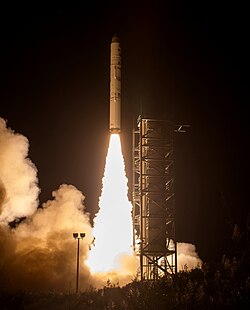 The Minotaur V rocket carrying LADEE during liftoff