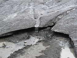 Meltwater in Skaftafellsjökull, Iceland