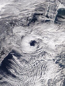 A polar low over the Sea of Japan in December 2009