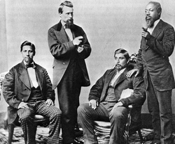 Members of the Muscogee (Creek) Nation in Oklahoma around 1877