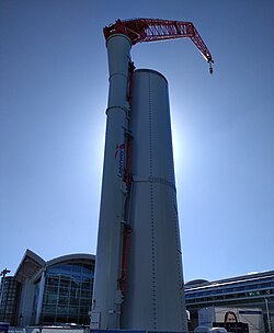 Climbing crane, at WindEnergy expo, 2018