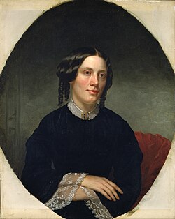 Portrait of Stowe by Alanson Fisher, 1853 (National Portrait Gallery)