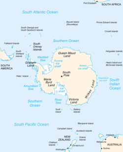 Circles of latitude below the 70th parallel S are all in the region of Antarctica