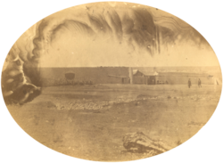 Fort Bridger, 1858. By Samuel C. Mills, photographer with the Simpson expedition.