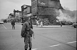 The city's African American population has declined since the 1968 riots.
