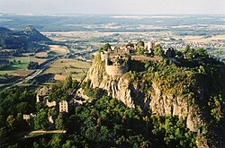 Aerial photo of the Hohentwiel castle