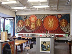 Reading room at National Library [pre-2009], Wellington
