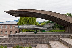 A MiG-21 at the Mikoyan museum in Alaverdi, Armenia