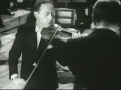 Heifetz, featured in the 1947 Edgar G. Ulmer film Carnegie Hall
