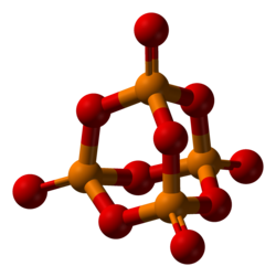 The tetrahedral structure of P4O10 and P4S10