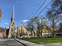 Historic Franklin Street United Methodist Church survived all three major floods.