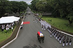 State funeral of Fidel V. Ramos at the Libingan ng mga Bayani in Taguig on August 9, 2022, the day of his burial.