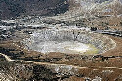 Stefanos, the largest crater of the volcano.