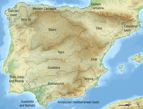 River Basins in continental Spain.