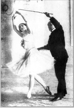 Enrico Cecchetti with Anna Pavlova