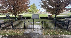 Springer's grave at Memorial Park Cemetery