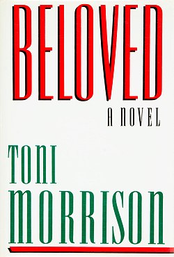 First-edition dust jacket cover of Beloved (1987).