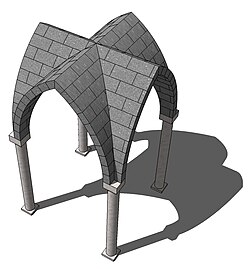 Groin vault from above
