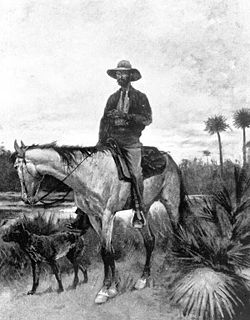 A portrait of a Cracker cowboy by Frederic Remington (1861–1909)