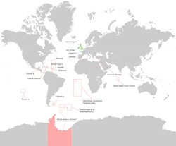 A map of the UK, British Overseas Territories & Crown Dependencies