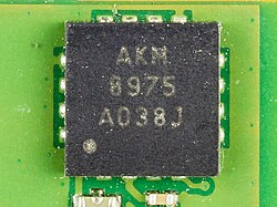 Tri-axis Electronic Magnetometer by AKM Semiconductor, inside Motorola Xoom
