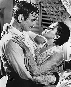 Gable and Yvonne De Carlo in Band of Angels (1957)