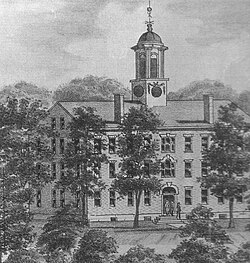 The College Edifice was the first building of higher education in the Northwest Territory